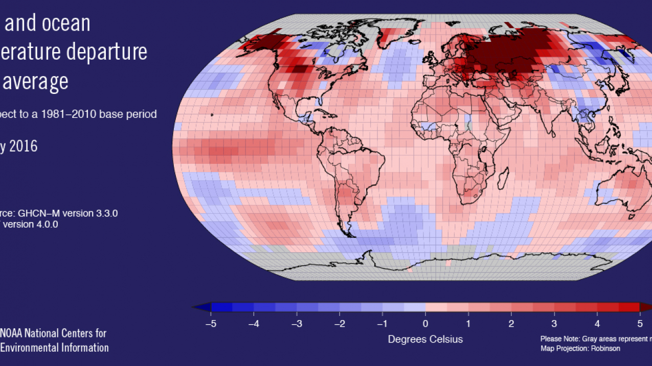 February global temperature anomaly sets new record for the globe